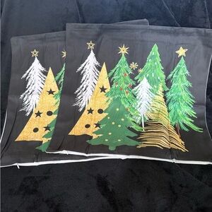 Festive Christmas Tree Pillow Covers